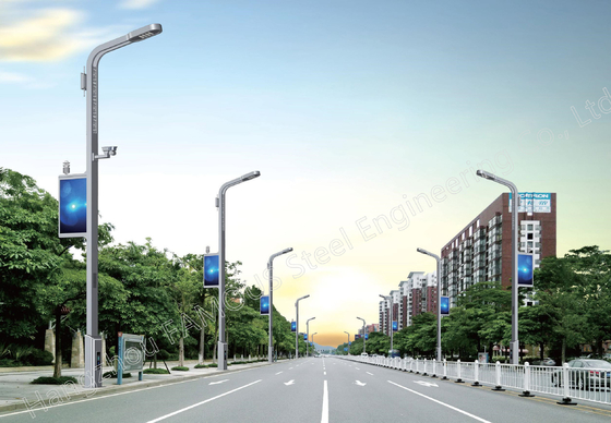 চীন ওয়াটারপ্রুফ অল ইন ওয়ান স্মার্ট ইন্টিগ্রেটেড LED স্ট্রিট লাইটিং পোল 5G পরিকাঠামো সরবরাহকারী