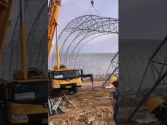 হালকা শিল্প ইস্পাত ভবন ডিজাইন এবং স্পেস ফ্রেম সহ তৈরি ডেমো